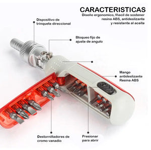 DESTORNILLADOR MAGNÉTICO, DIFERENTES PUNTAS