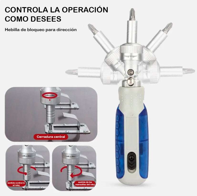 DESTORNILLADOR MAGNÉTICO, DIFERENTES PUNTAS